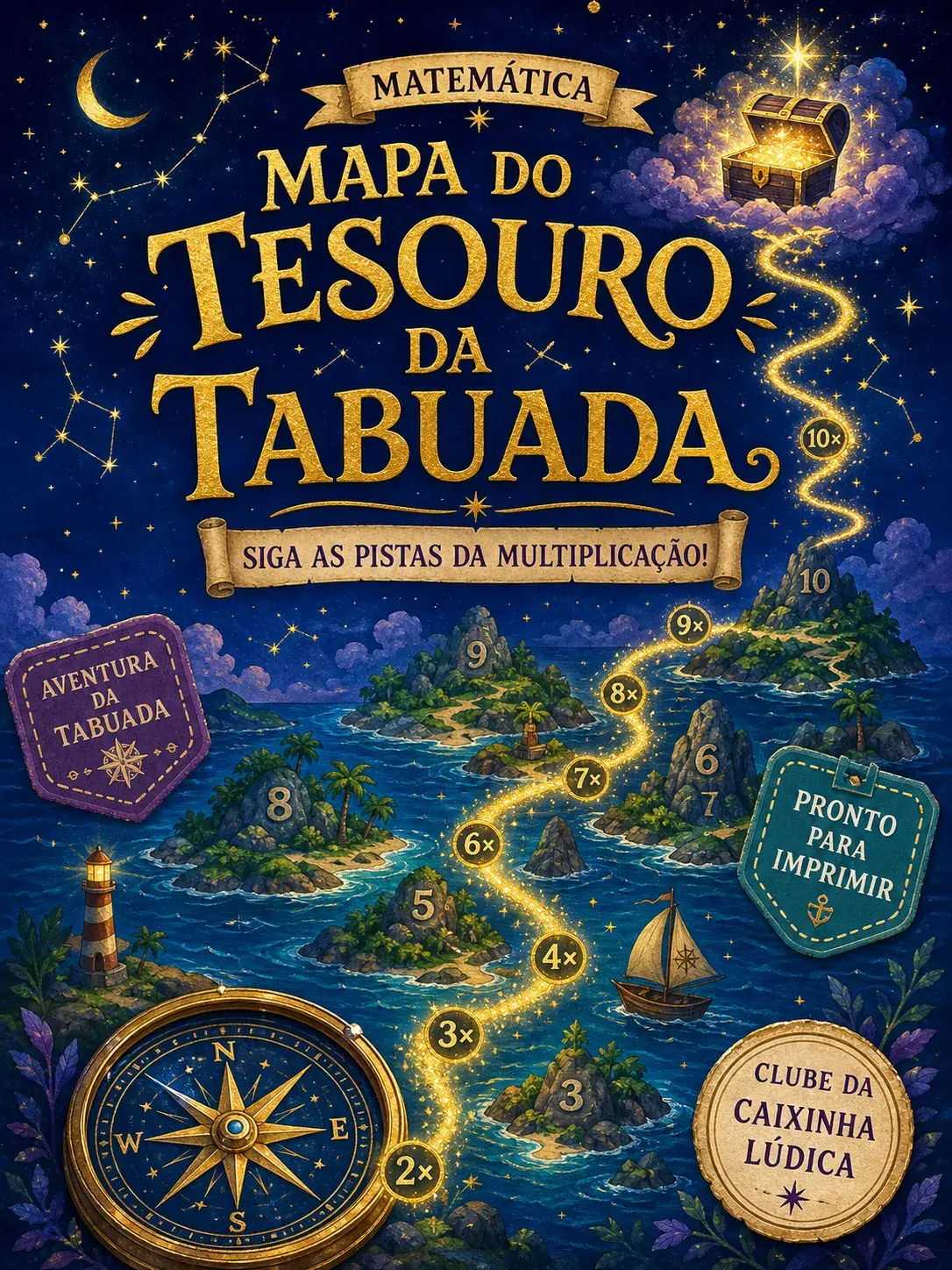 Capa do recurso Mapa do Tesouro da Tabuada