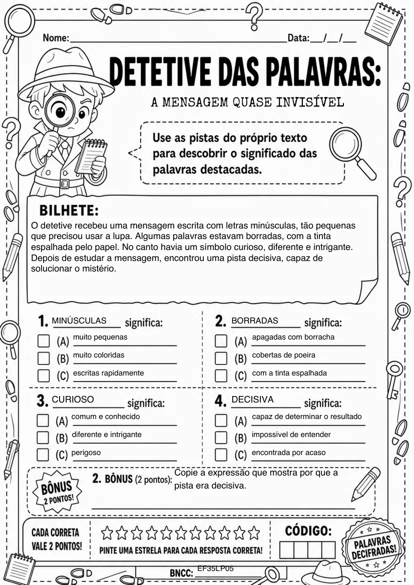 Caso em preto e branco: A Mensagem Quase Invisível